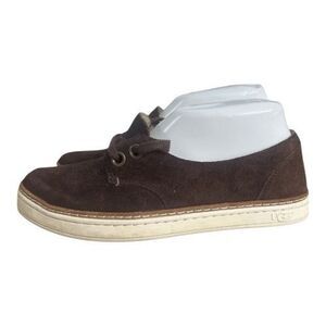 Ugg Carilyn Brown Suede Shoes Size 5 Leather Sneakers Casual Loafers Comfort